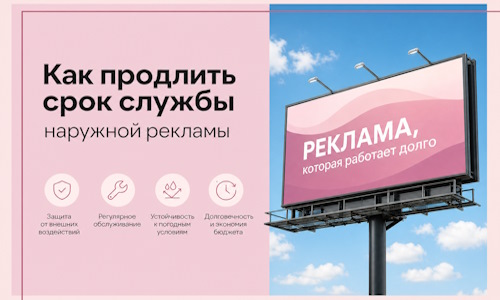 Как продлить срок службы наружной рекламы в  Твери