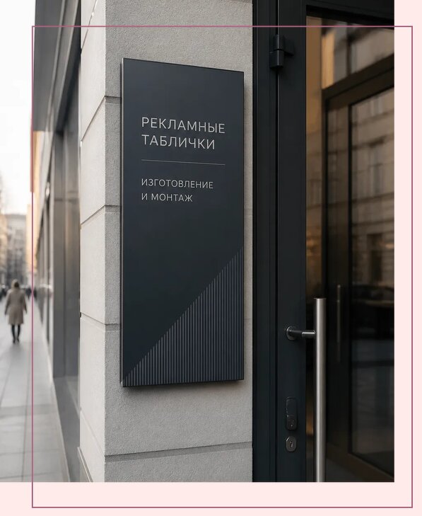 Рекламные таблички в Твери по цене от 4892 р. | Аванза-Твр
