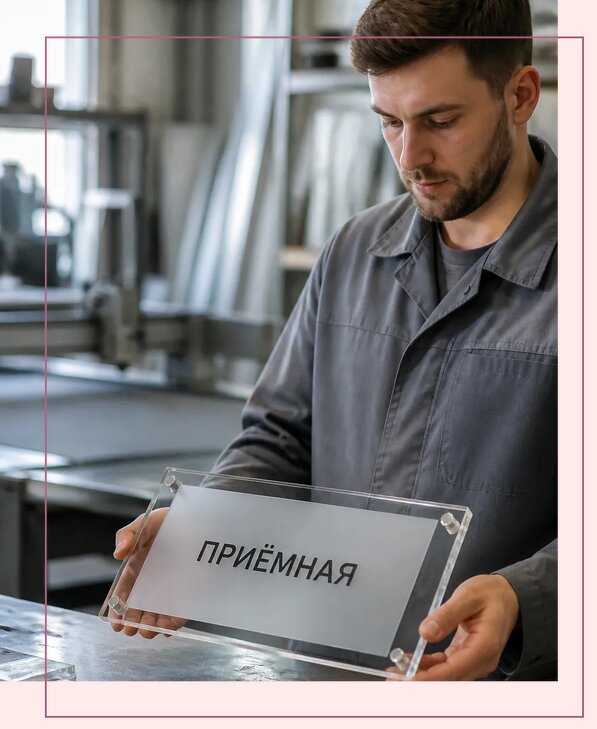 Таблички из оргстекла на заказ в Твери от 4239 р. | Аванза-Твр